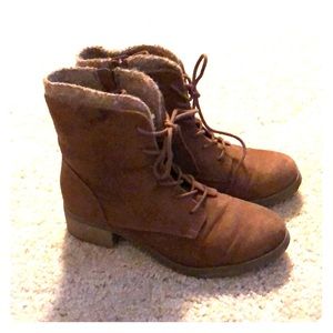 Brown day boots